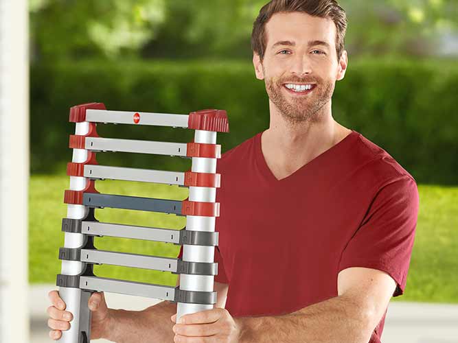 Practical telescopic ladders from HAILO