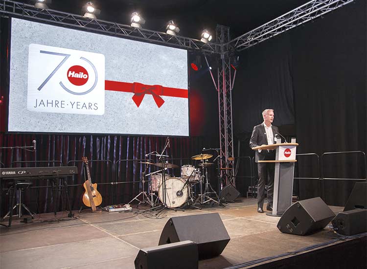 The Managing Director of Hailo gives a speech at the 70th anniversary of Hailo